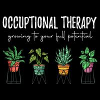 Occupational Therapy Pediatric Therapist Ot Month Gift Flat Bill Trucker Hat
