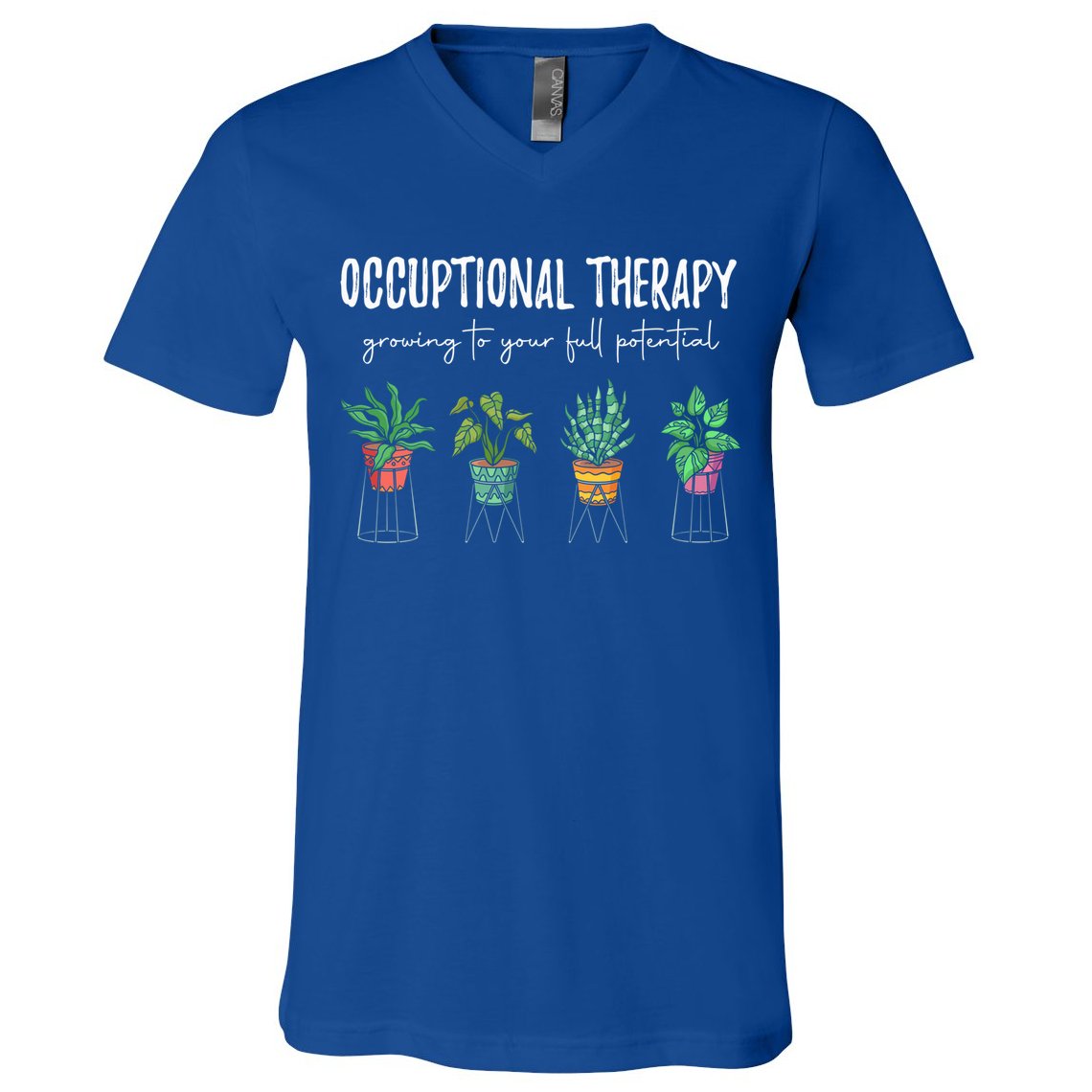 Occupational Therapy Pediatric Therapist Ot Month Gift V-Neck T-Shirt