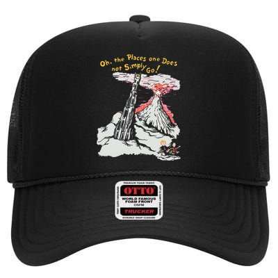 Oh The Places One Does Not Simply Go! High Crown Mesh Back Trucker Hat