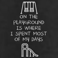 On The Playground Is Where I Spend Most My Days Cool Comfort Performance Bucket Hat