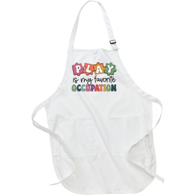 Occupational Therapy Play Is My Favorite Occupation Ot Fine Full-Length Apron With Pockets