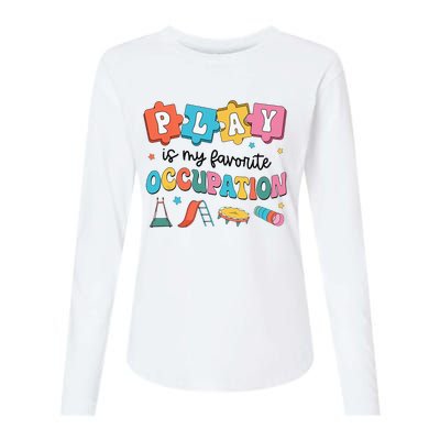 Occupational Therapy Play Is My Favorite Occupation Cool OT Womens Cotton Relaxed Long Sleeve T-Shirt