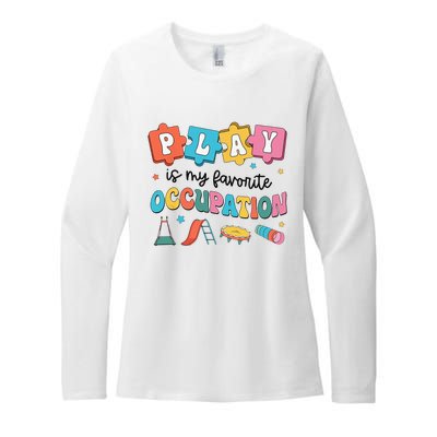 Occupational Therapy Play Is My Favorite Occupation Cool OT Womens CVC Long Sleeve Shirt