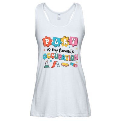 Occupational Therapy Play Is My Favorite Occupation Cool OT Ladies Essential Flowy Tank