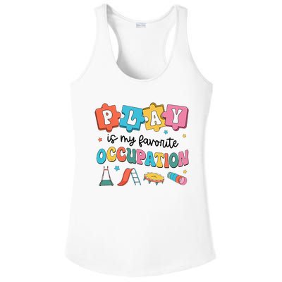 Occupational Therapy Play Is My Favorite Occupation Cool OT Ladies PosiCharge Competitor Racerback Tank