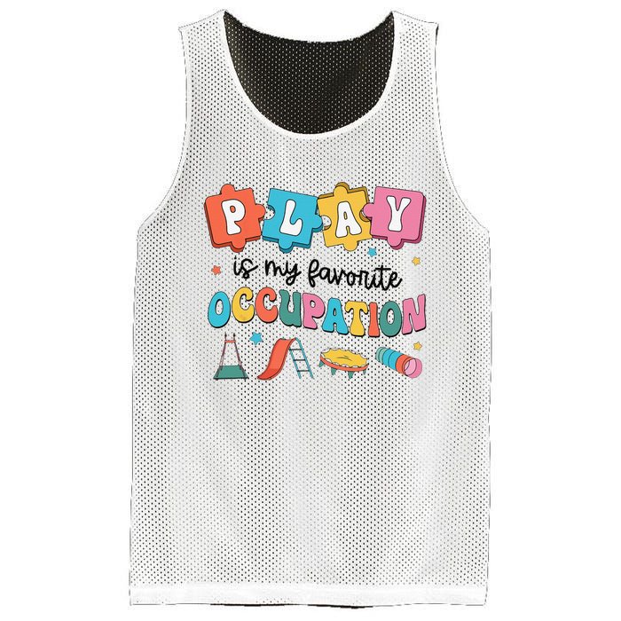 Occupational Therapy Play Is My Favorite Occupation Cool OT Mesh Reversible Basketball Jersey Tank