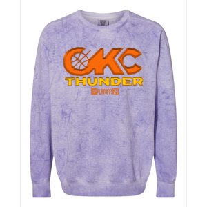 Okc Thunder Playoff 2024 Colorblast Crewneck Sweatshirt