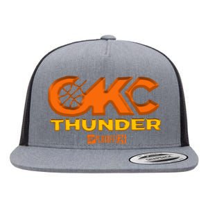 Okc Thunder Playoff 2024 Flat Bill Trucker Hat