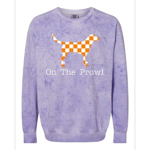 On The Prowl Gift For Animal Lover Colorblast Crewneck Sweatshirt