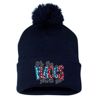 Oh The Places You Will Go Read Educate School Pom Pom 12in Knit Beanie