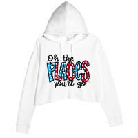 Oh The Places You Will Go Read Educate School Crop Fleece Hoodie