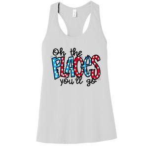 Oh The Places You Will Go Read Educate School Women's Racerback Tank