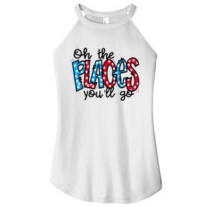 Oh The Places You Will Go Read Educate School Women's Perfect Tri Rocker Tank