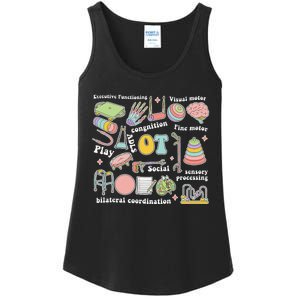 Occupational Therapy Pediatric Therapist OT Month Ladies Essential Tank