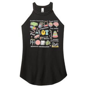 Occupational Therapy Pediatric Therapist OT Month Women's Perfect Tri Rocker Tank