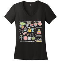 Occupational Therapy Pediatric Therapist OT Month Women's V-Neck T-Shirt