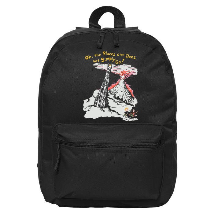 Oh The Places One Does Not Simply Go! 16 in Basic Backpack