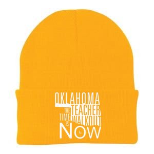 Oklahoma Teacher Protest Knit Cap Winter Beanie