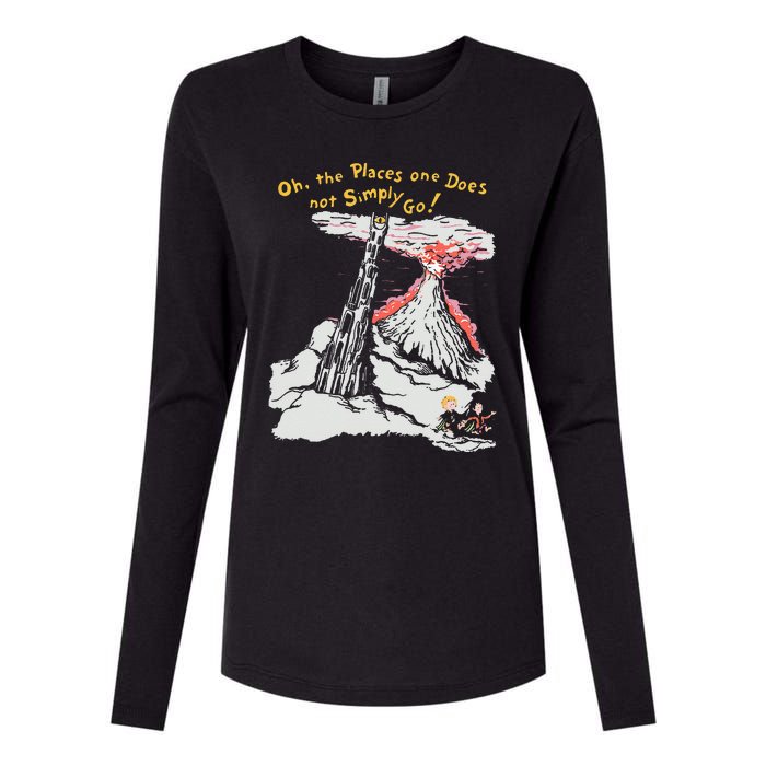 Oh The Places One Does Not Simply Go! Womens Cotton Relaxed Long Sleeve T-Shirt