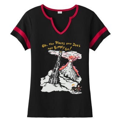 Oh The Places One Does Not Simply Go Ladies Halftime Notch Neck Tee