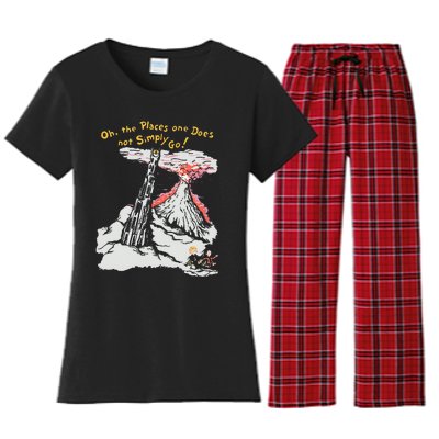 Oh The Places One Does Not Simply Go Women's Flannel Pajama Set