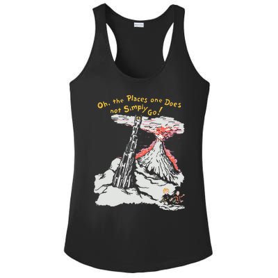 Oh The Places One Does Not Simply Go Ladies PosiCharge Competitor Racerback Tank