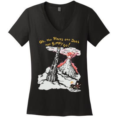 Oh The Places One Does Not Simply Go Women's V-Neck T-Shirt