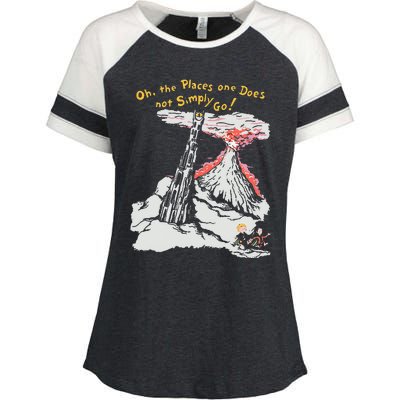 Oh The Places One Does Not Simply Go Enza Ladies Jersey Colorblock Tee