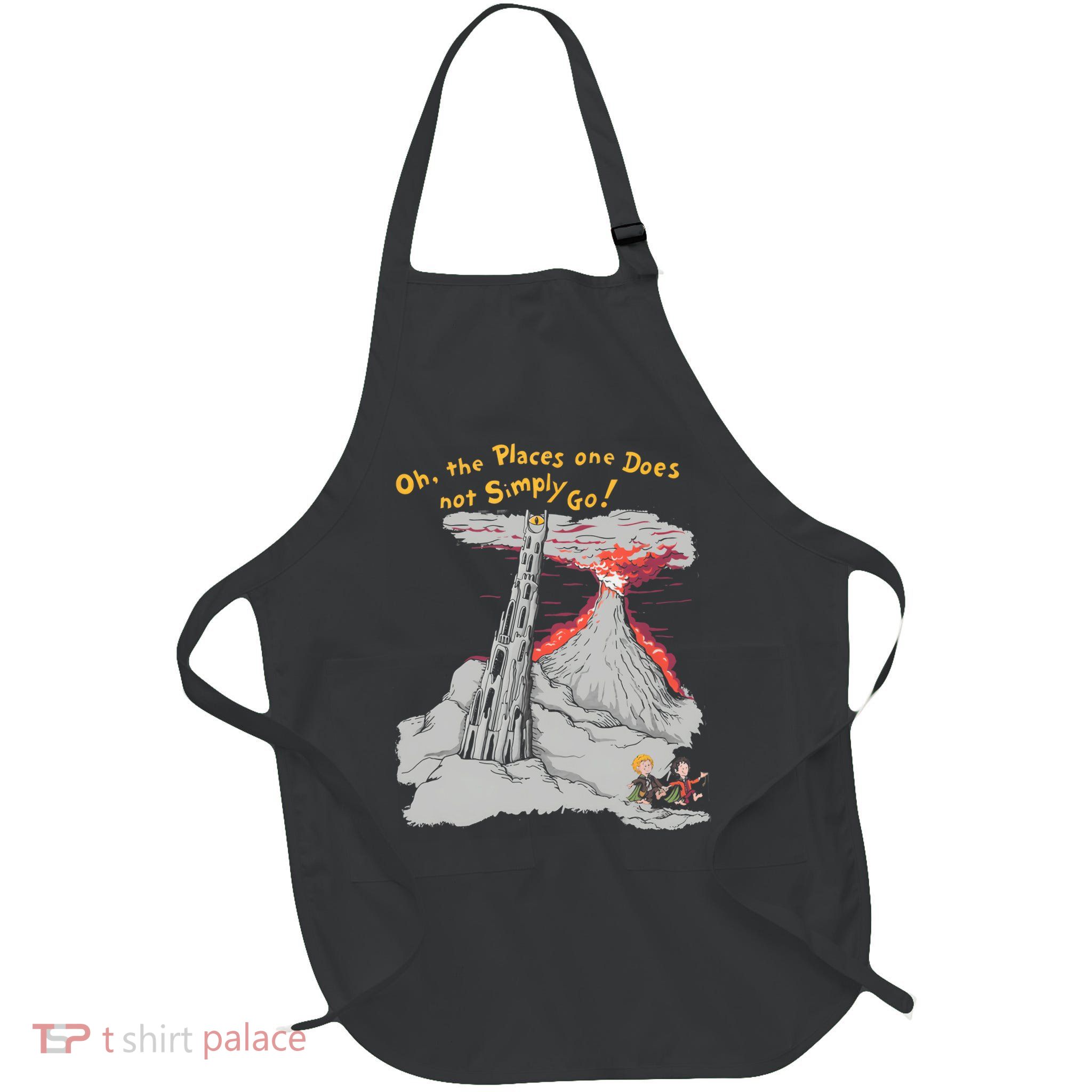 Oh The Places One Does Not Simply Go Full-Length Apron With Pockets