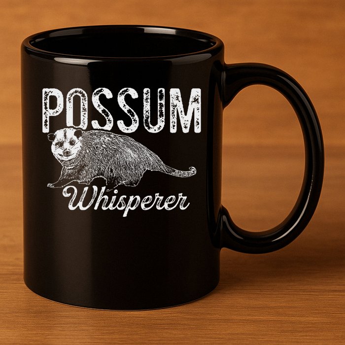Opossum T Possum Whisperer I Love Possums 11oz C Handle Ceramic Mug