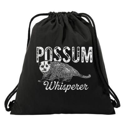 Opossum T Possum Whisperer I Love Possums Drawstring Bag