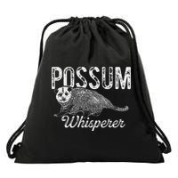 Opossum T Possum Whisperer I Love Possums Drawstring Bag