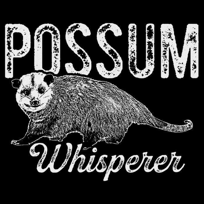 Opossum T Possum Whisperer I Love Possums Flat Bill Trucker Hat