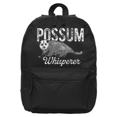 Opossum T Possum Whisperer I Love Possums 16 in Basic Backpack