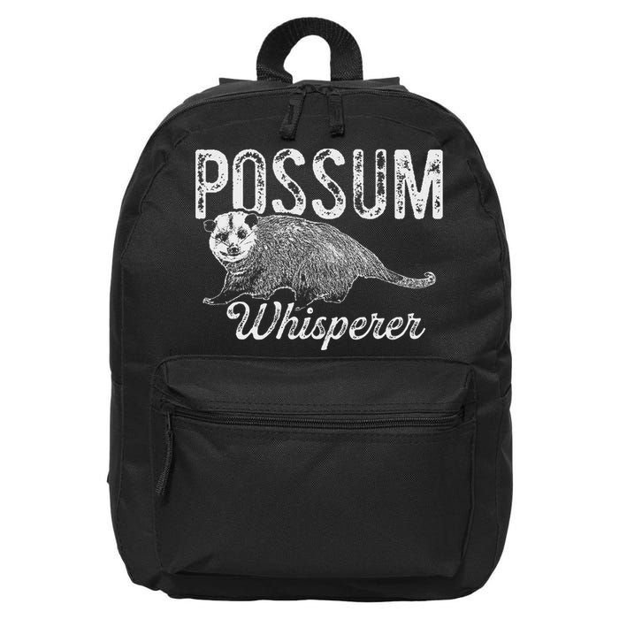 Opossum T Possum Whisperer I Love Possums 16 in Basic Backpack