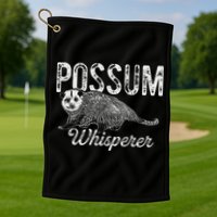Opossum T Possum Whisperer I Love Possums Golf Towel