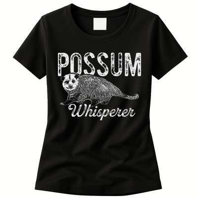 Opossum T Possum Whisperer I Love Possums Womens T-Shirt