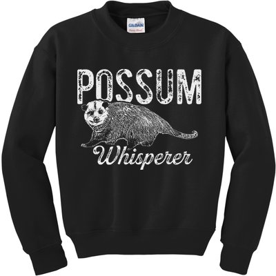Opossum T Possum Whisperer I Love Possums Kids Sweatshirt