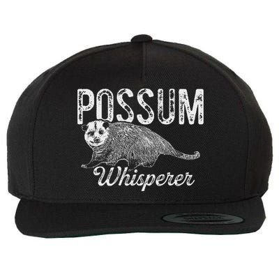 Opossum T Possum Whisperer I Love Possums Wool Snapback Cap