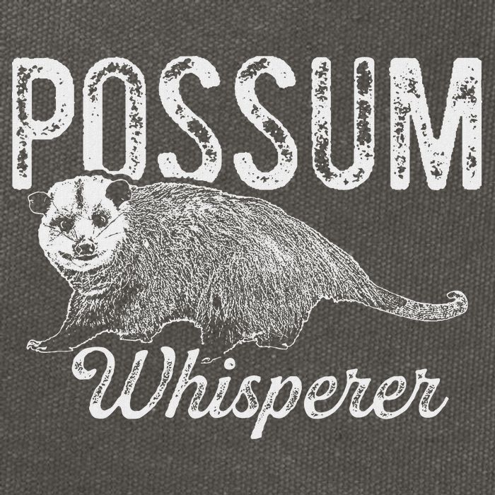 Opossum T Possum Whisperer I Love Possums Cotton Canvas Backpack