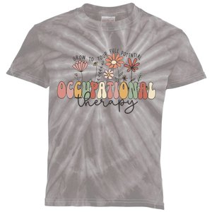 Occupational Therapy Pediatric Therapist OT Month Assistant Kids Tie-Dye T-Shirt