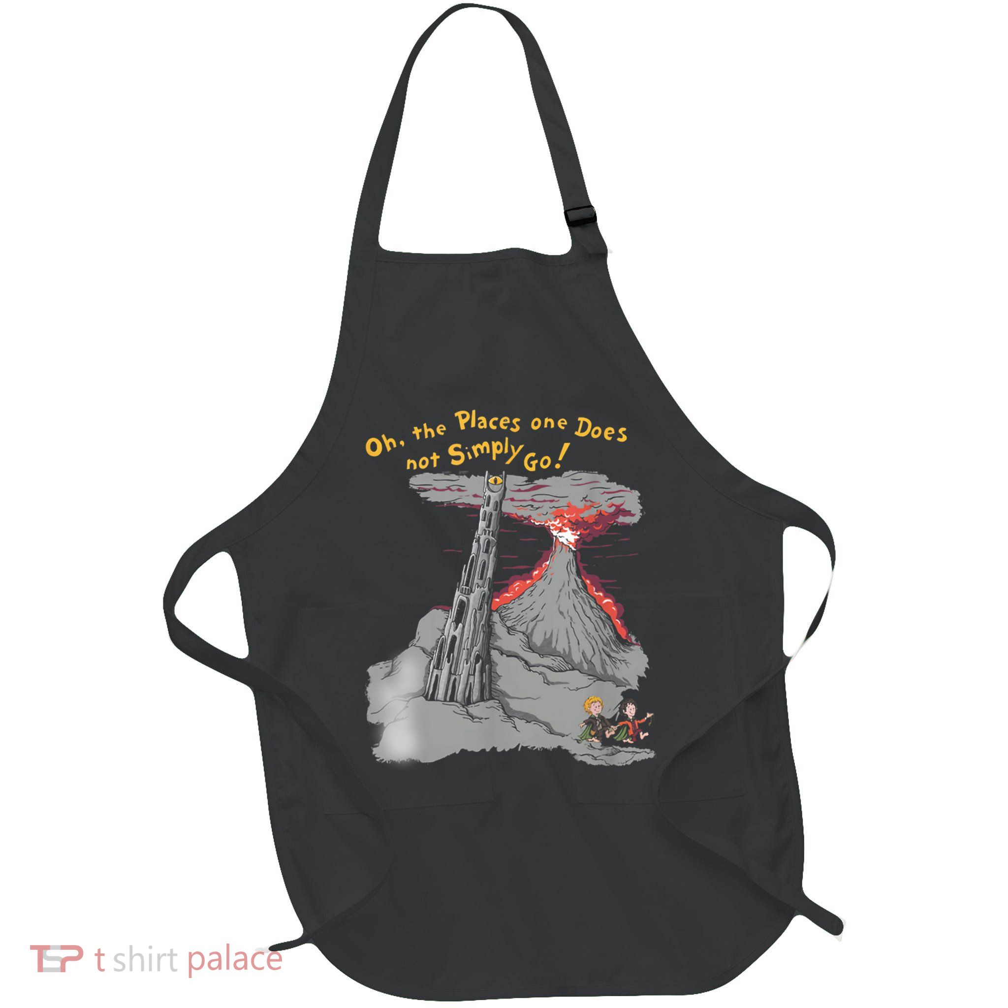 Oh The Places One Does Not Simply Go! Full-Length Apron With Pockets
