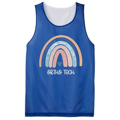 Ortho Tech Rainbow Nurse Surgical Orthopedic Technician Gift Mesh Reversible Basketball Jersey Tank