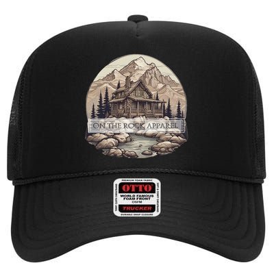 On The R.O.C.K Apparel Country Living Homestead Living High Crown Mesh Back Trucker Hat