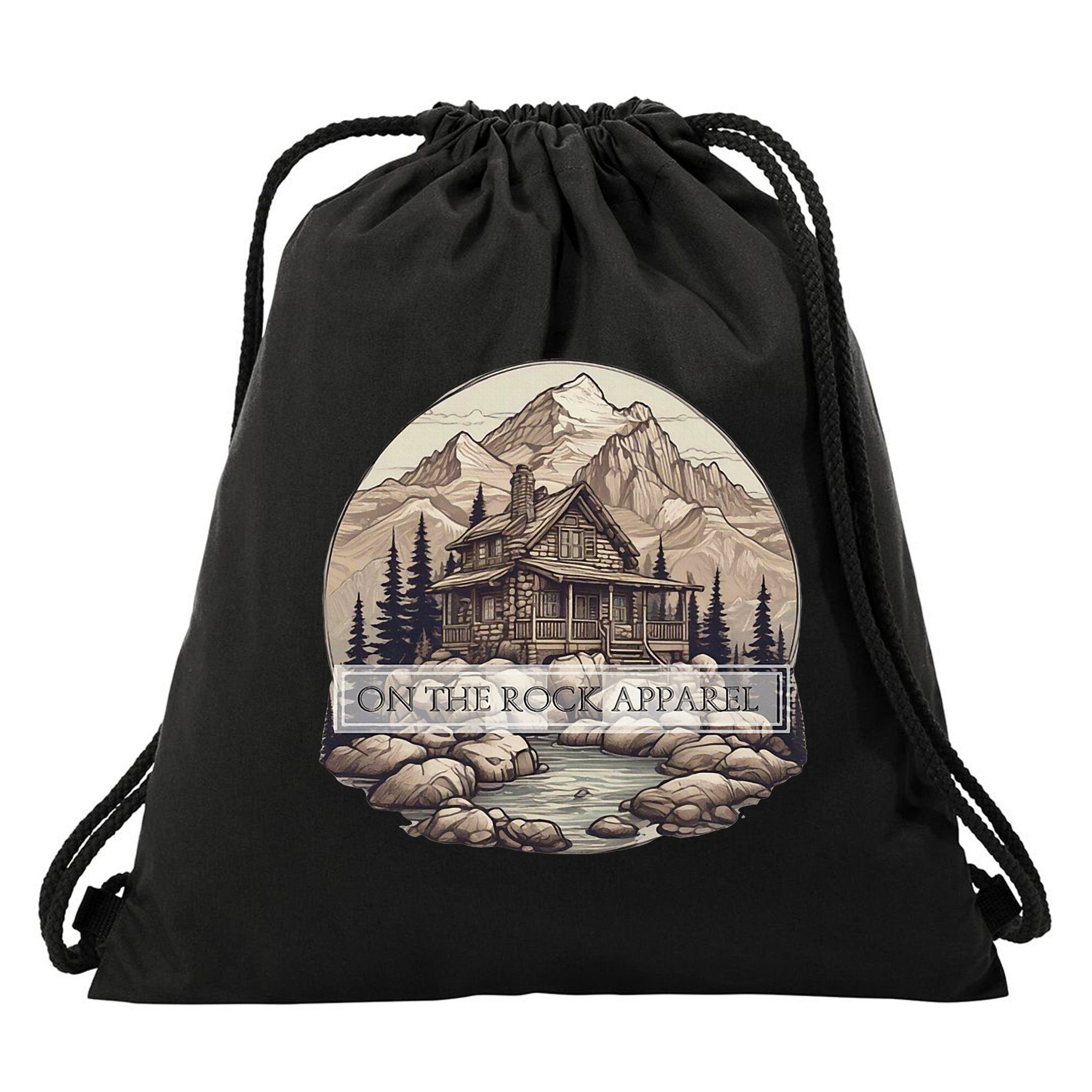 On The R.O.C.K Apparel Country Living Homestead Living Drawstring Bag