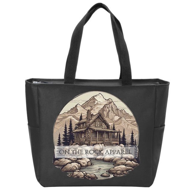On The R.O.C.K Apparel Country Living Homestead Living Zip Tote Bag