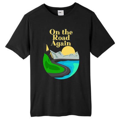 On the road again Family road trip and long drives Tall Fusion ChromaSoft Performance T-Shirt