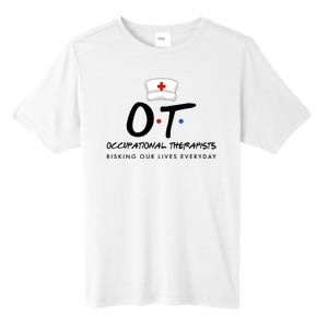 Occupational Therapists Risking Our Lives Everyday Tall Fusion ChromaSoft Performance T-Shirt