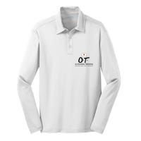 Occupational Therapists Risking Our Lives Everyday Silk Touch Performance Long Sleeve Polo