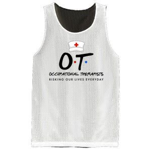 Occupational Therapists Risking Our Lives Everyday Mesh Reversible Basketball Jersey Tank